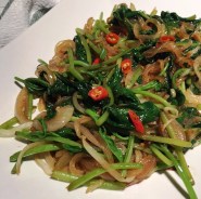 Sauteed Sweet Potato Leaves