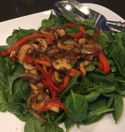 Spinach & Warm Mushroom Salad