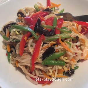 Vegetable Salad with Vinegar Dressing五彩时蔬